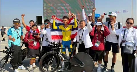 “สองล้อ” ปลดล็อกเอเชี่ยน ยูธเกมส์  “กฤตภาส” คว้าทองแดงไทม์ไทรอัล