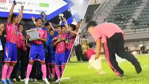 น่ารักมาก "นักเรียน อบจ.ชัยนาท" ช่วยกันเก็บขยะ หลังคว้าแชมป์บอล 7 สี (คลิป)