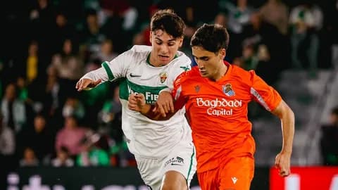 ผลบอลเมื่อคืน เรอัล โซเซียดาด ฮึดไล่เจ๊า เอลเช่ แบ่งแต้มศึก ลาลีกา สเปน