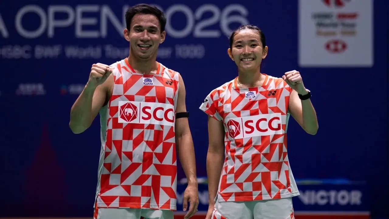 “บาส-เฟม” ย้ำชัยคู่ไต้หวัน หนที่ 8 ลิ่วรอบก่อนรองฯ “ไชน่า โอเพ่น 2026”